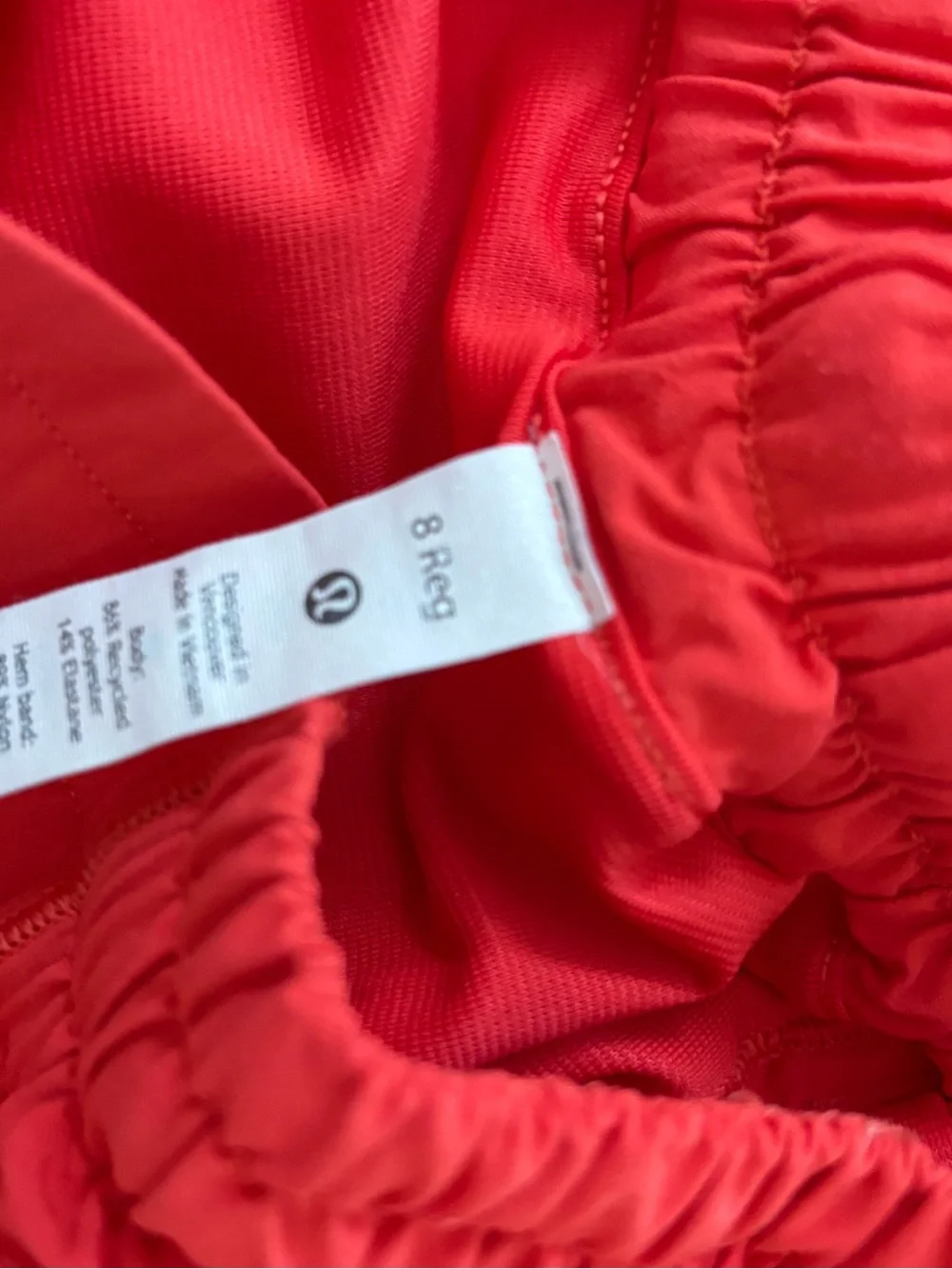 lululemon athletica Coral Red Running Shorts